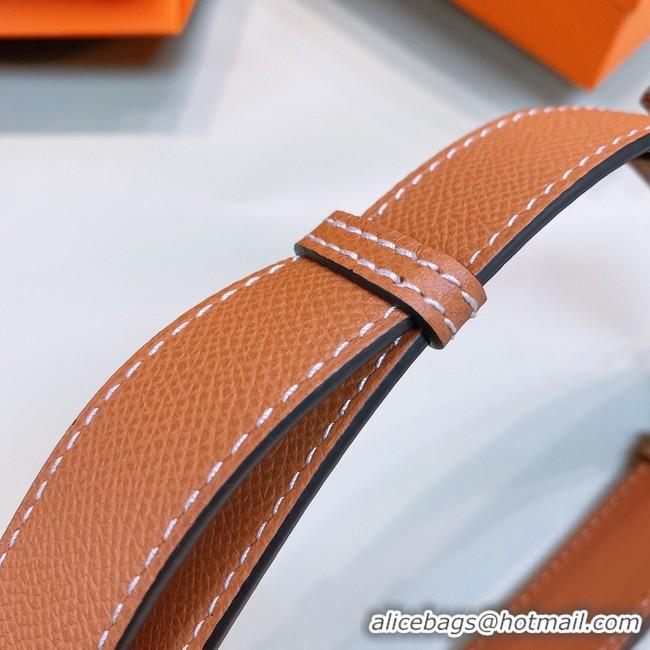 Good Looking Hermes Leather Belt 24MM 26996