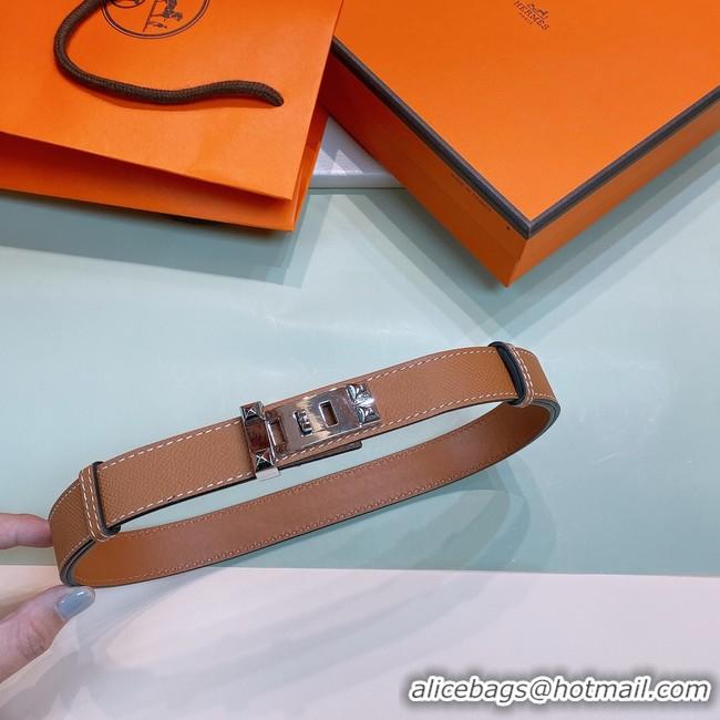 Good Looking Hermes Leather Belt 24MM 26996