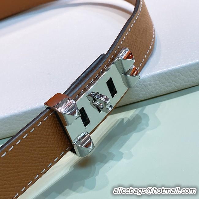 Good Looking Hermes Leather Belt 24MM 26996