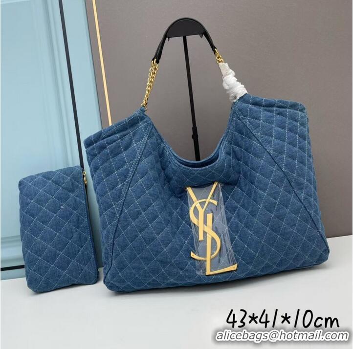 Good Product SAINT LAURENT SHOPPING Denim bag Y203310 blue