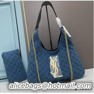 Good Product SAINT LAURENT SHOPPING Denim bag Y203433 blue