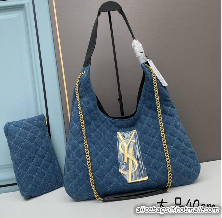 Good Product SAINT LAURENT SHOPPING Denim bag Y203433 blue