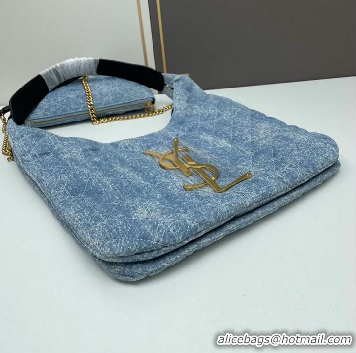 Super Quality SAINT LAURENT SHOPPING Denim bag Y203434 light blue