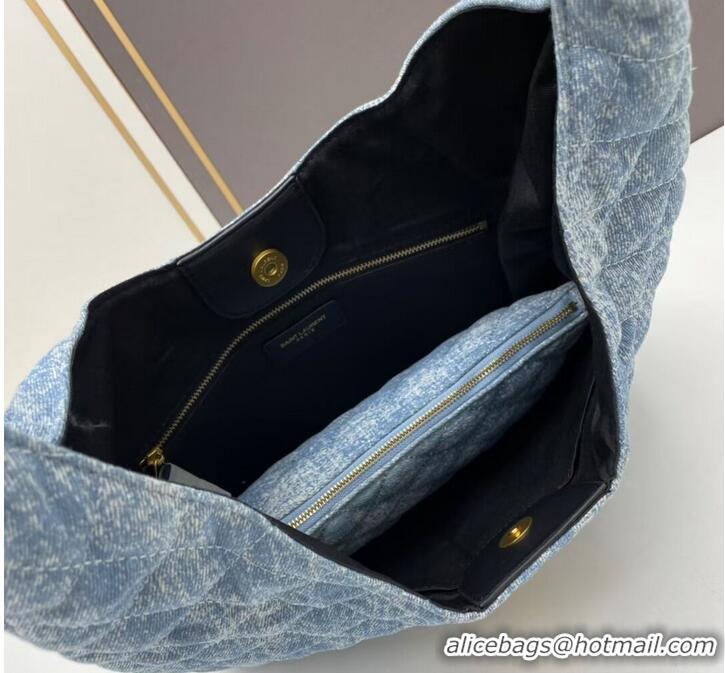 Super Quality SAINT LAURENT SHOPPING Denim bag Y203434 light blue