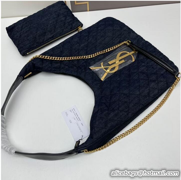 Top Quality SAINT LAURENT SHOPPING Denim bag Y203434 darkblue