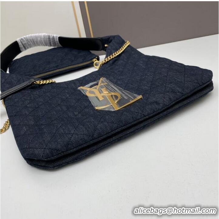 Top Quality SAINT LAURENT SHOPPING Denim bag Y203434 darkblue