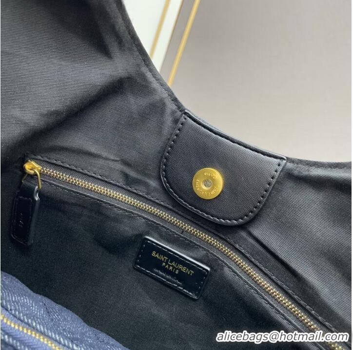 Top Quality SAINT LAURENT SHOPPING Denim bag Y203434 darkblue