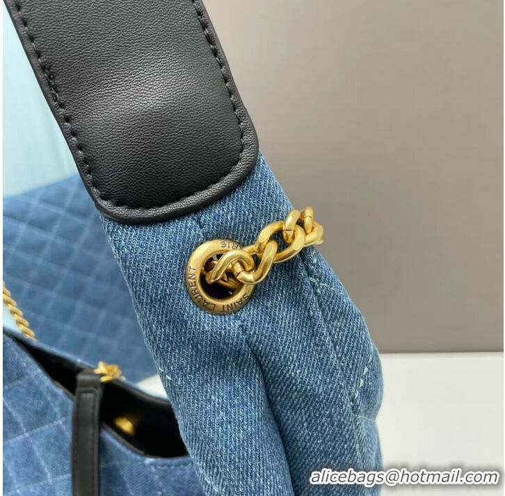 Traditional Specials SAINT LAURENT SHOPPING Denim bag Y203434 blue