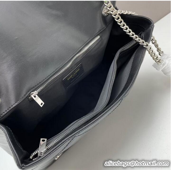 Top Quality SAINT LAURENT LEATHER BAG Y203736 BLACK