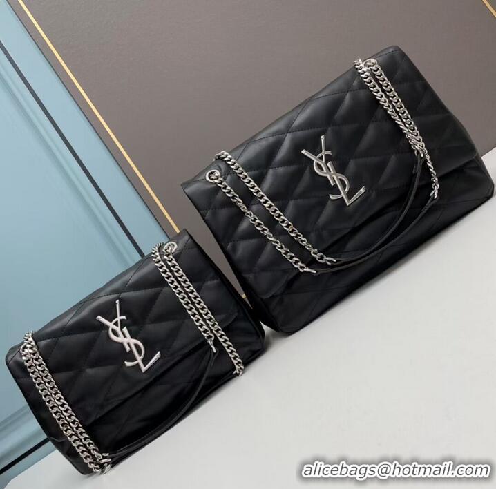 Top Quality SAINT LAURENT LEATHER BAG Y203736 BLACK