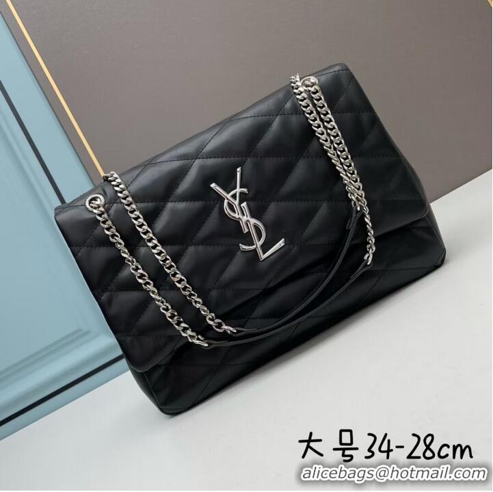 Top Quality SAINT LAURENT LEATHER BAG Y203736 BLACK