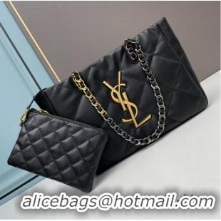 Top Quality SAINT LAURENT LEATHER BAG Y203830 BLACK