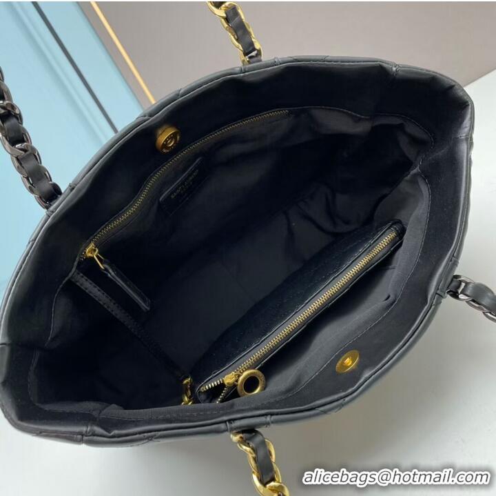 Top Quality SAINT LAURENT LEATHER BAG Y203830 BLACK