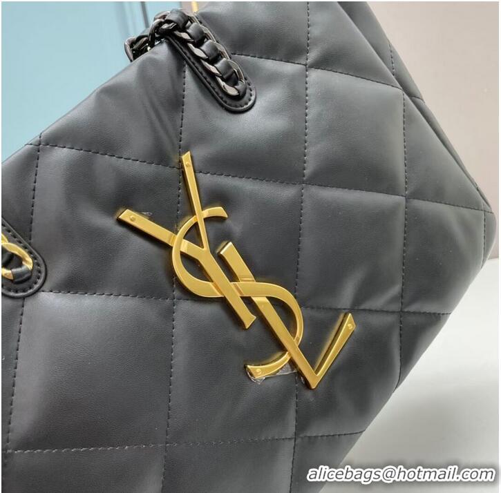 Top Quality SAINT LAURENT LEATHER BAG Y203830 BLACK