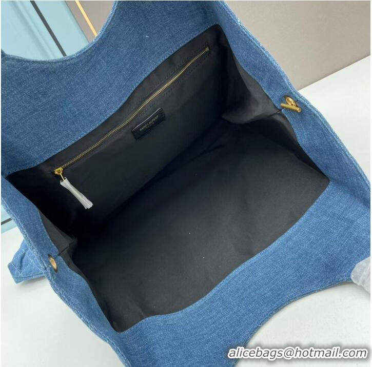 Reasonable Price SAINT LAURENT SHOPPING Denim bag Y205320 blue