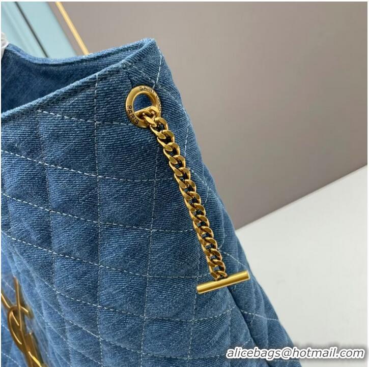 Reasonable Price SAINT LAURENT SHOPPING Denim bag Y205320 blue