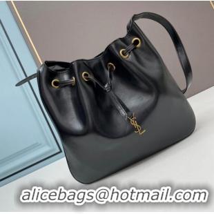 New Style SAINT LAURENT KAIA SMALL SATCHEL IN SHINY LEATHE Y208132 black