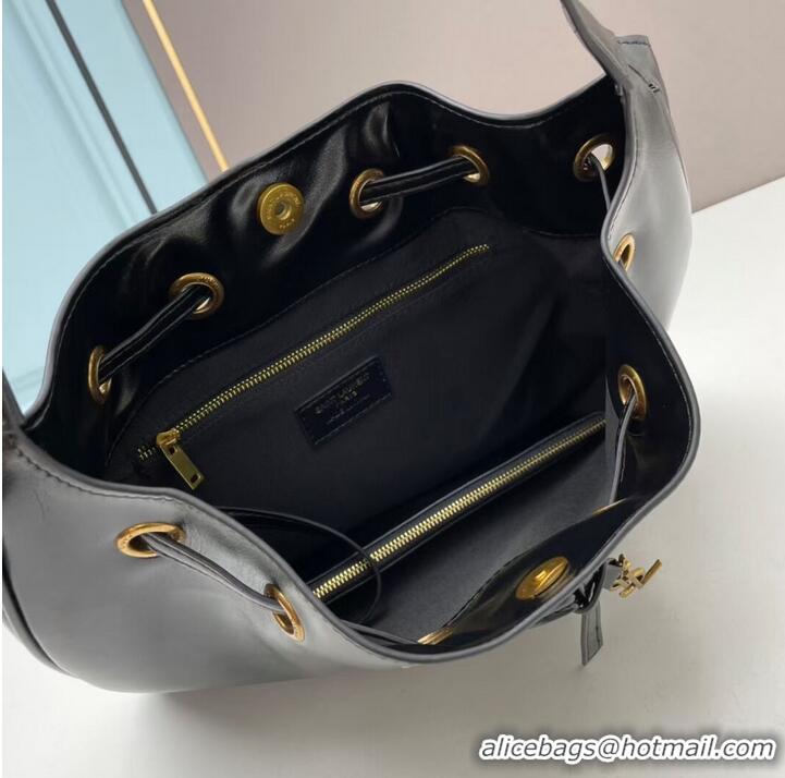 New Style SAINT LAURENT KAIA SMALL SATCHEL IN SHINY LEATHE Y208132 black