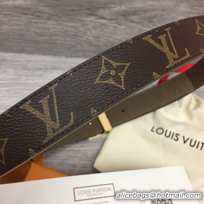 Pretty Style Louis Vuitton calf leather 35MM BELT M0454S