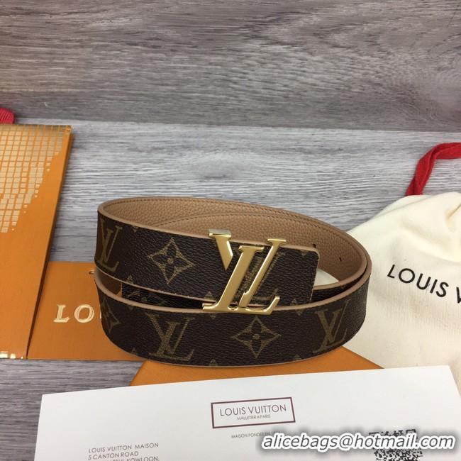 Pretty Style Louis Vuitton calf leather 35MM BELT M0454S