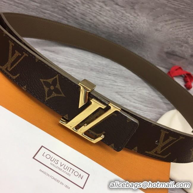 Pretty Style Louis Vuitton calf leather 35MM BELT M0454S