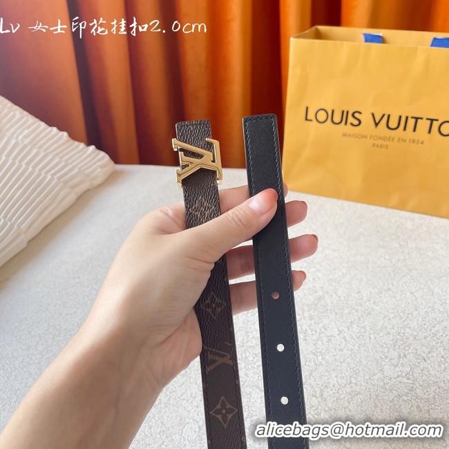 Sumptuous Louis Vuitton calf leather 20MM BELT M0464S