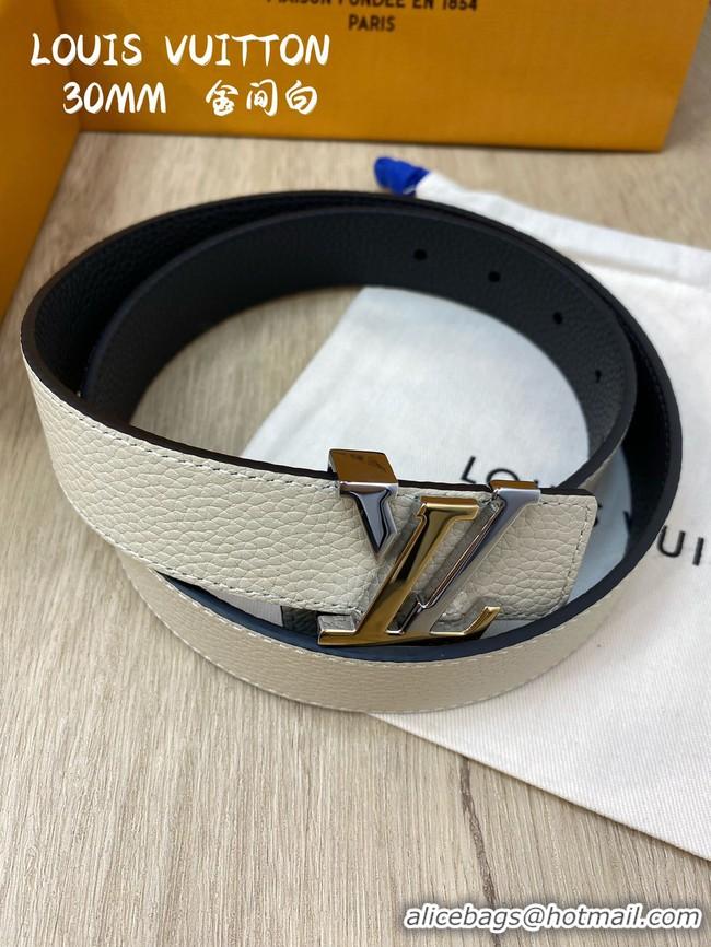 Unique Style Louis Vuitton 30MM Leather Belt 7097-1