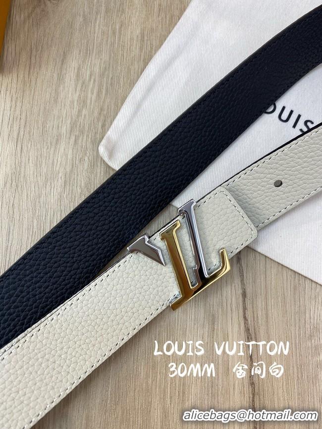 Unique Style Louis Vuitton 30MM Leather Belt 7097-1