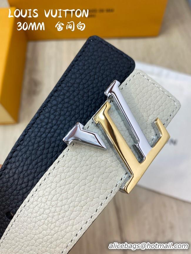 Unique Style Louis Vuitton 30MM Leather Belt 7097-1