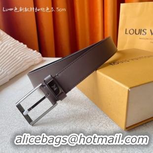 Stylish Louis Vuitton 35MM Leather Belt 7098-1