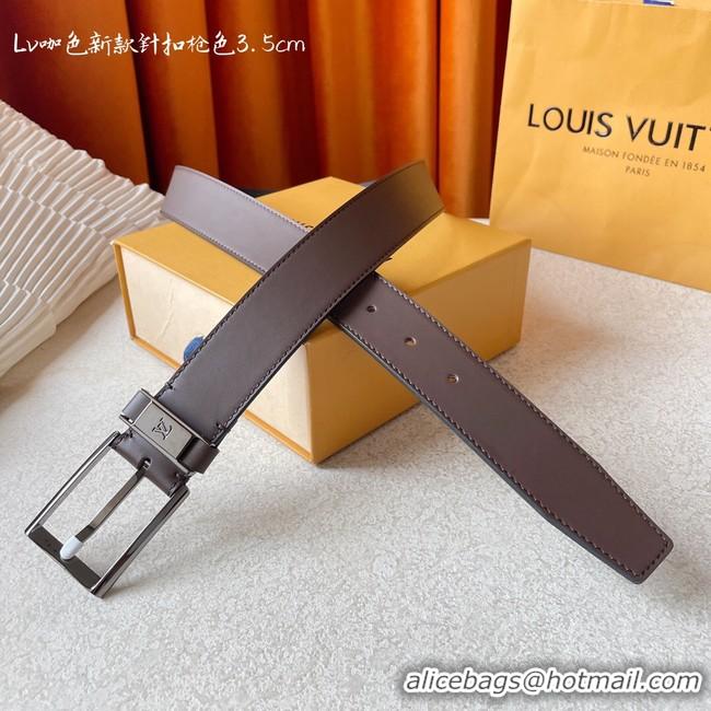 Stylish Louis Vuitton 35MM Leather Belt 7098-1