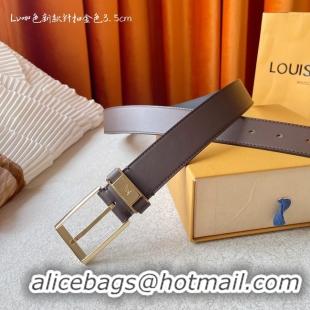 Sumptuous Louis Vuitton 35MM Leather Belt 7098-2