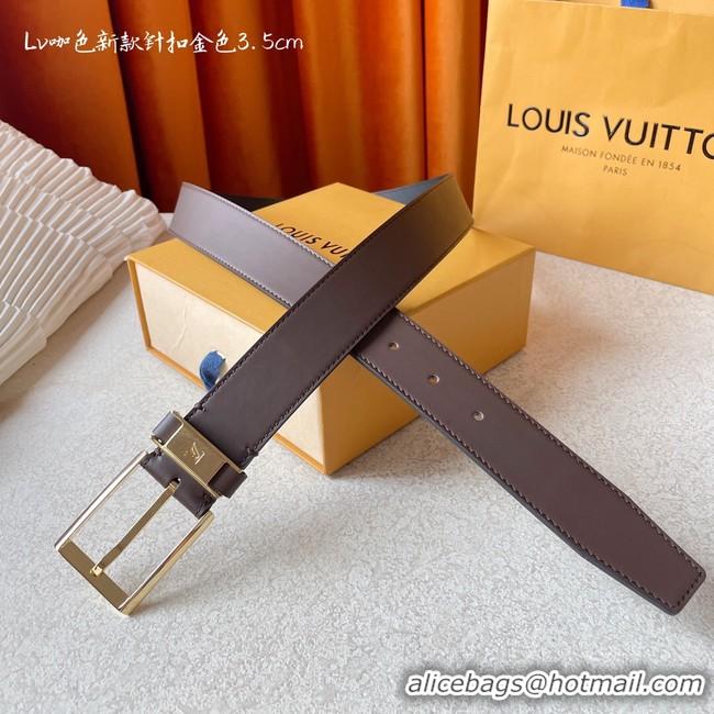 Sumptuous Louis Vuitton 35MM Leather Belt 7098-2