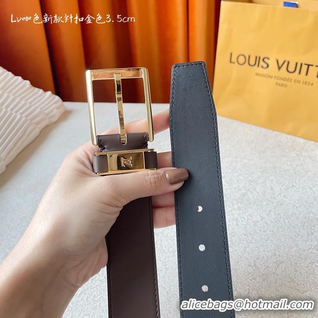 Sumptuous Louis Vuitton 35MM Leather Belt 7098-2