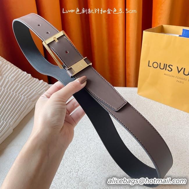 Sumptuous Louis Vuitton 35MM Leather Belt 7098-2