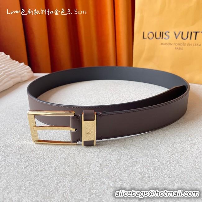 Sumptuous Louis Vuitton 35MM Leather Belt 7098-2