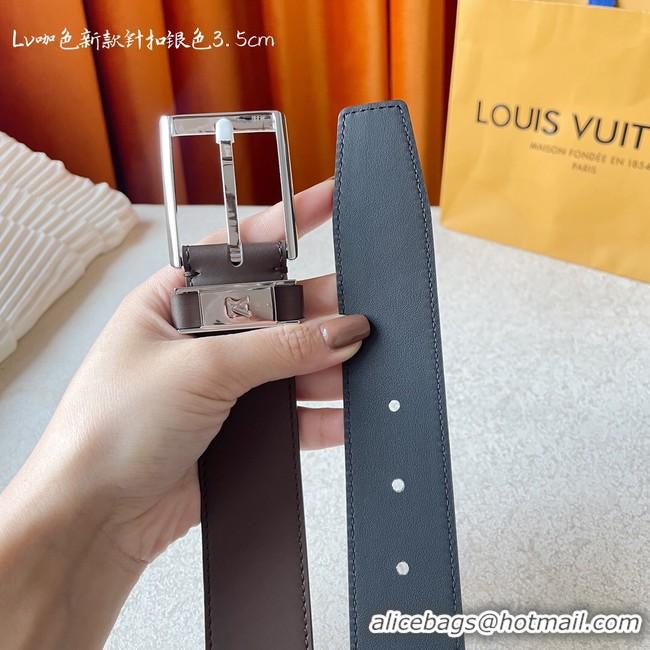 Sophisticated Louis Vuitton 35MM Leather Belt 7098-3