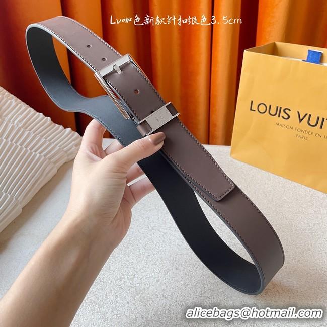 Sophisticated Louis Vuitton 35MM Leather Belt 7098-3