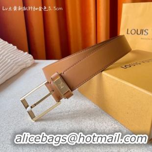 Classic Hot Louis Vuitton 35MM Leather Belt 7098-8