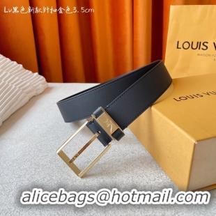 Luxury Louis Vuitton 35MM Leather Belt 7098-11