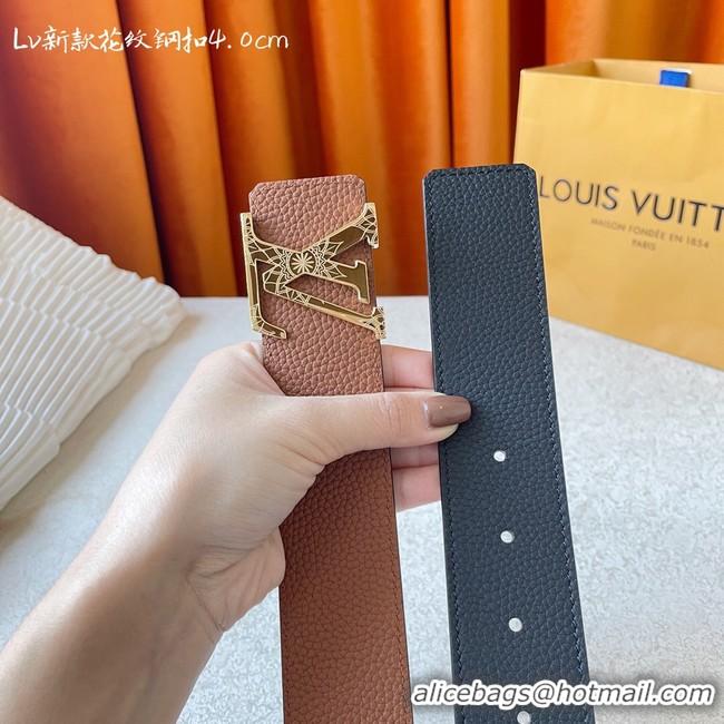 Discount Louis Vuitton 40MM Leather Belt 7099-7