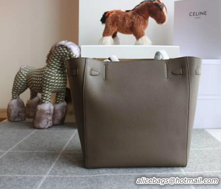 Top Grade Celine Small Cabas Phantom Bag in Grained Calfskin 401801 Taupe