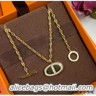 Top Quality Dior Necklace CE7849 Gold