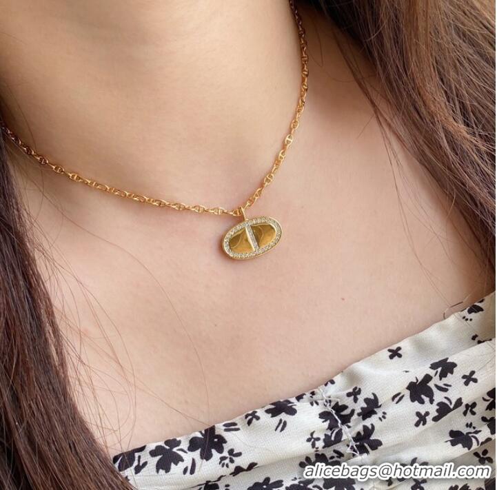 Top Quality Dior Necklace CE7849 Gold