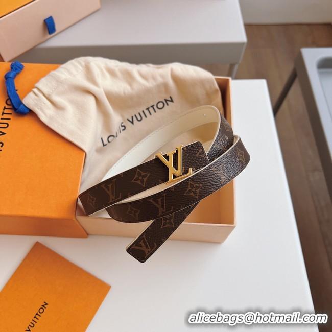 Discount Louis Vuitton 20MM Leather Belt 7108-5