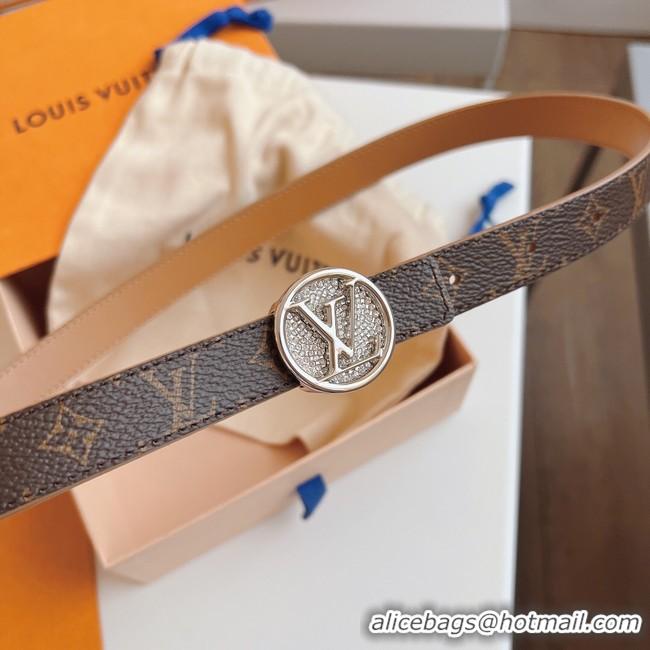 Pretty Style Louis Vuitton 20MM Leather Belt 7108-8