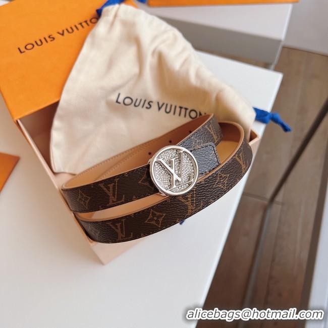 Pretty Style Louis Vuitton 20MM Leather Belt 7108-8