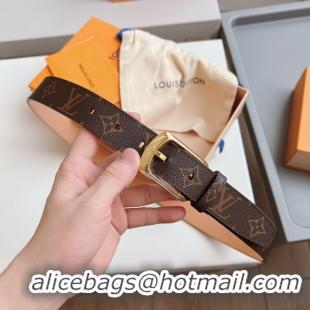 Good Looking Louis Vuitton 30MM Leather Belt 7109-1