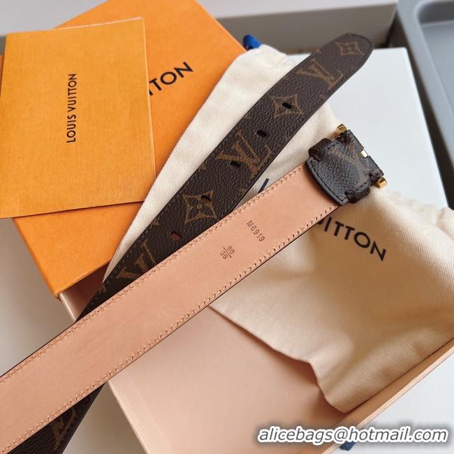 Good Looking Louis Vuitton 30MM Leather Belt 7109-1