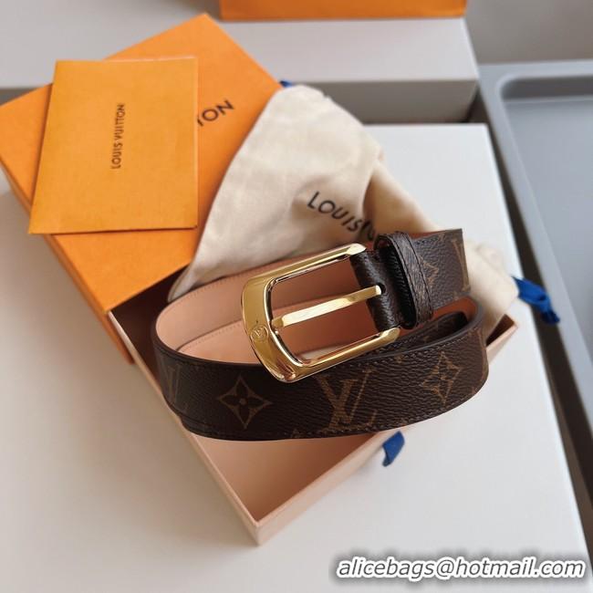 Good Looking Louis Vuitton 30MM Leather Belt 7109-1